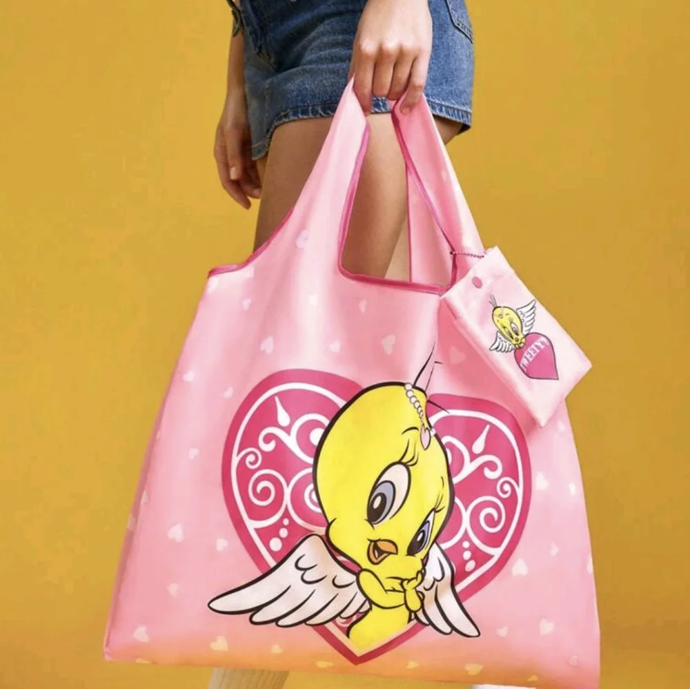Tweety Bird Tote Bag Pink Large - Picture 4 of 8